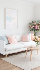 Modern Pastel Living Room