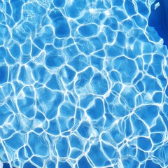 Rippled water surface in a swimming pool