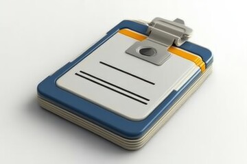 Clipboard with Stacked Papers and Metal Clip Organizational Tool for Office or Field Use Prof