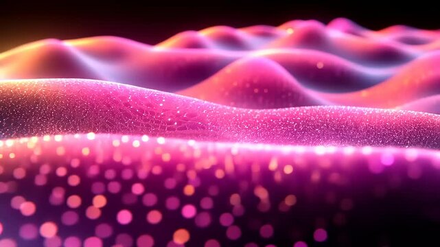 Abstract vibrant pink and gold textured surface