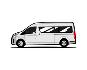 vector minivan van bus transportation vehicle illustration © MadeDirgaPepe