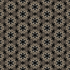 Islamic Style Geometric Star Pattern in Earth Tones