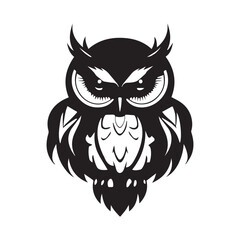vector illustration of a owl