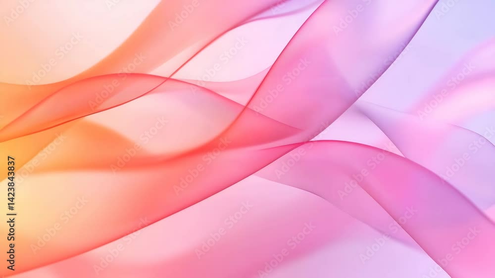 Aufkleber colorful flowing patterns create an ethereal ambiance in a serene setting