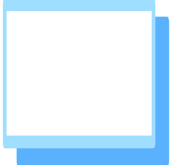 Obraz premium Blue Minimal UI Shape for Web and App