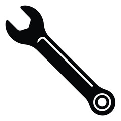 Isolated Double End Wrench on White Background