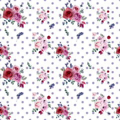 Seamless pattern with polka dots