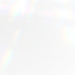 Magic glass prism rainbow reflection with radiant shine, sparkle, and glowing spectrum. Vector...