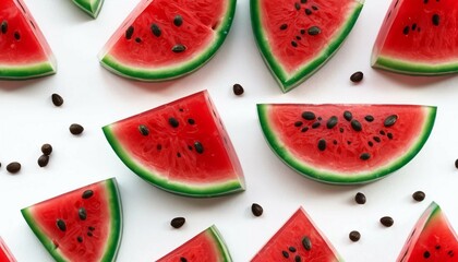 Watermelon Slices: Fresh Summer Fruit Pattern