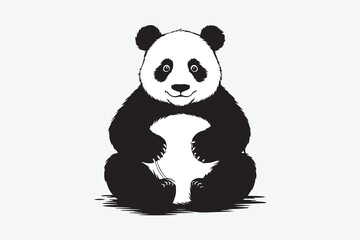 panda illustration vector