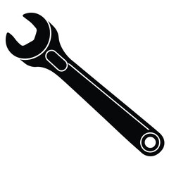 Isolated Ratchet Wrench Tool on White Background