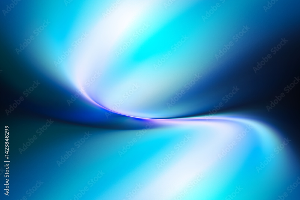 Poster modern bright abstract gradient blue green background blurred colorful neon color flow trendy hologr