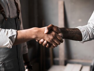 handshake between two businessmen