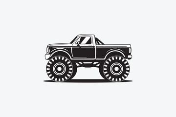 monster truck illustration vector © somaiya