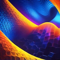 Soft Abstract Texture Background with Flowing Pastel Waves. Vibrant 3D Abstract Dreamscapes Background. Colorfull 3D Background.