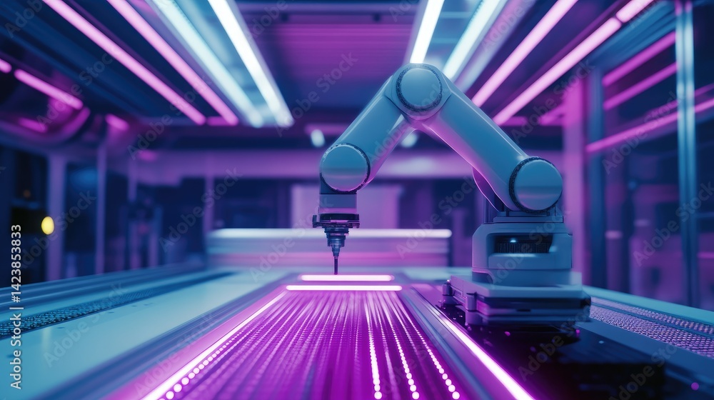 Poster remote-controlled machinery operating in a production setting monitored by integrated sensors