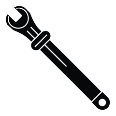 wrench tool isolated white background