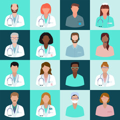 Diverse medical team representing healthcare professionals in unity and expertise