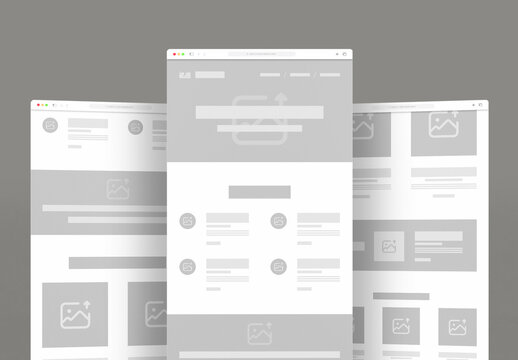 Modern Website Wireframe Template