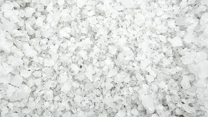 Obraz na płótnie Canvas Crystal of sea salt, as background. White marine rock salt, top view. High quality photo