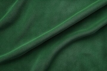Deep forest green fabric drapes in soft folds