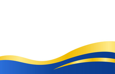 Modern Abstract Blue and Gold Wave Background. Modern border and frame design. Suitable for Invitations, certificates, awards, templates, banners, posters, cards, and more.