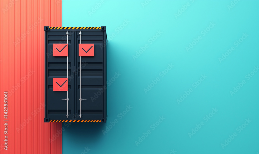 Poster optimizing inventory management for efficient logistics and shipment planning in warehousing and dis