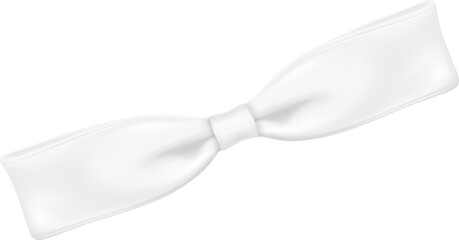 3d White Bow