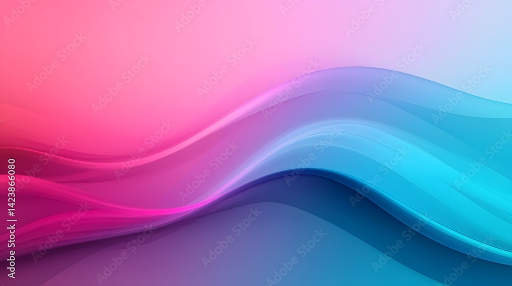 Aufkleber smooth ethereal minimalist gradient blend abstract background design