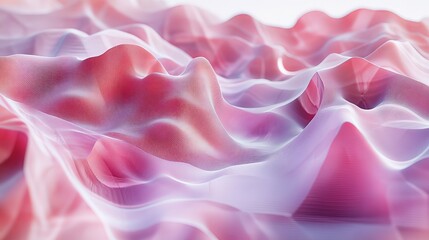 Fototapeta premium Abstract Pink and White Wave Background Soft Elegant Flowing Texture Design Digital Art Modern Illustration Fluid Gradient Mesh Smooth Subtle Hues Beautiful Delicate Romantic Dreamy Background red 