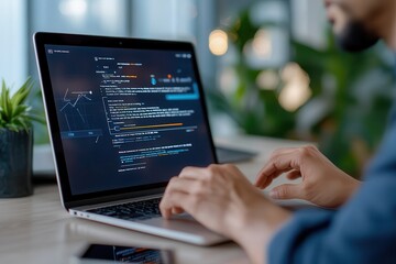 5g networks connectivity AI integration Focused coding session on a laptop with a plant nearby.