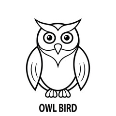 Obraz premium Majestic Owl Bird Vector Art for Nature and Wildlife Designs