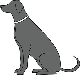 Pet dog icon symbol template for graphic and web design collection logo vector illustration