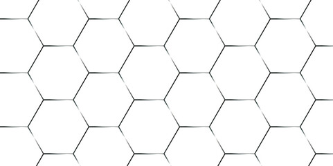 Abstract white hexagonal square digital grid pattern background with hexagons. modern hexagon polygonal technology vector. seamless bright white abstract honeycomb science digital texture background.	