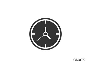 A clean, modern clock icon, suitable for websites, apps, presentations, or any design project needing a simple time-related visual element.