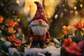 santa claus and christmas tree