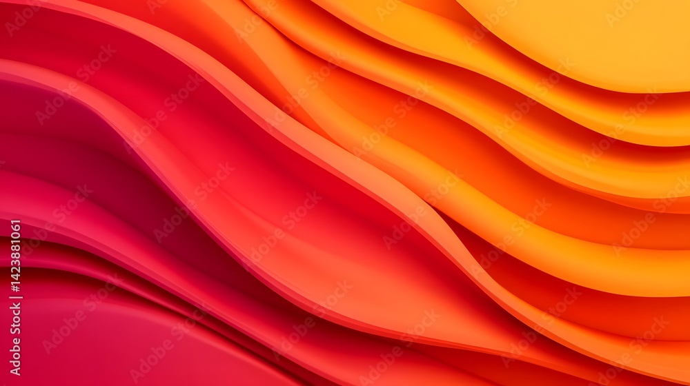 Poster vibrant gradient flow with smooth motion for energetic abstract branding background