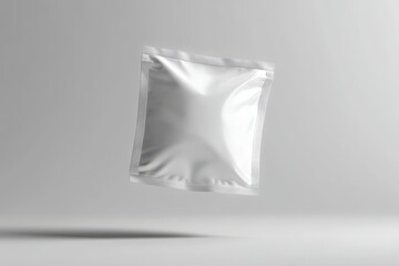Mockup Pouch Product for Branding: A minimalistic product mockup showcasing a versatile pouch, presented against a simple grey background. Perfect for showcasing a wide range of products.