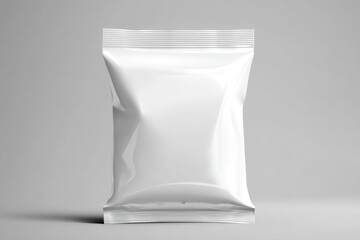 Mockup Pouch Product for Branding: A minimalistic product mockup showcasing a versatile pouch, presented against a simple grey background. Perfect for showcasing a wide range of products.
