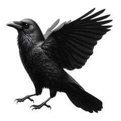 Obraz premium A black crow vector