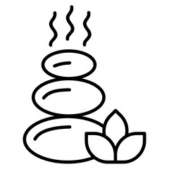 hot stone massage icon
