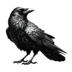 A black crow vector