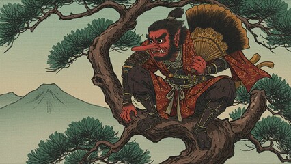 Tengu Yokai in Japanese Art