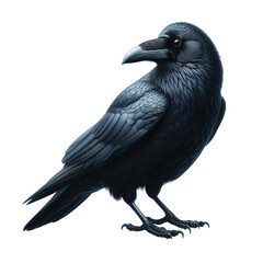 Fototapeta premium A black crow vector