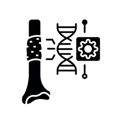 Tissue engineering flat icon.
