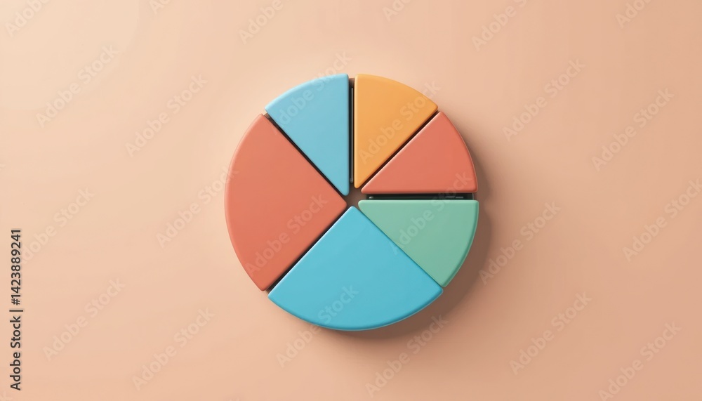 Poster visual representation of data analysis business insights infographic pie chart modern office backgro
