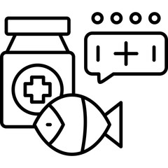 Fish Oil Icon Vector Element