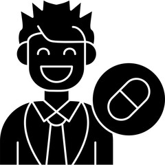 Pharmacist Icon Vector Element