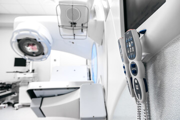 Medical linear accelerator in the therapeutic oncology.