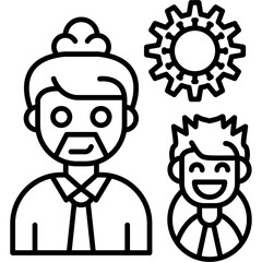 Management Icon Vector Element